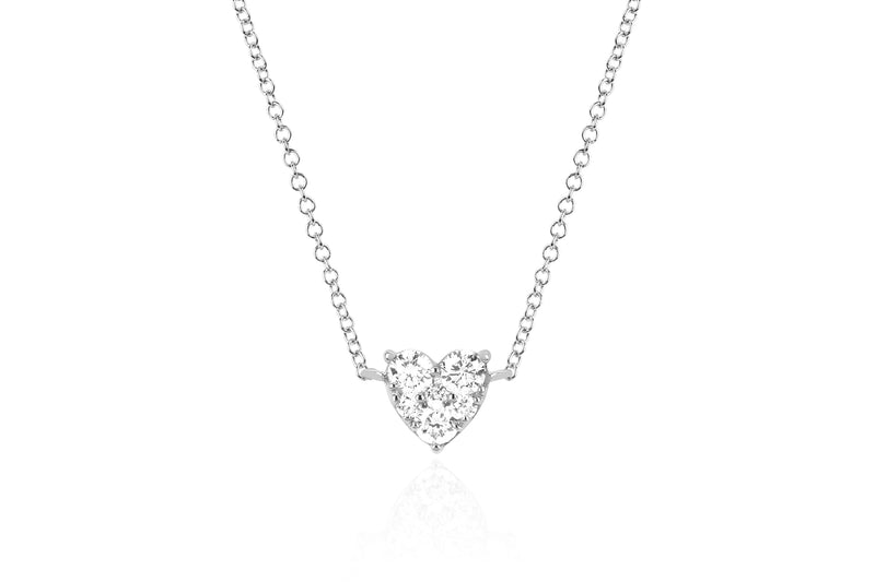 Full Cut Diamond Heart Choker | 0.26tw