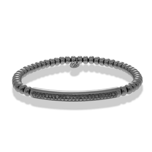 Black Diamond Bar Stretch Bracelet | .60tw