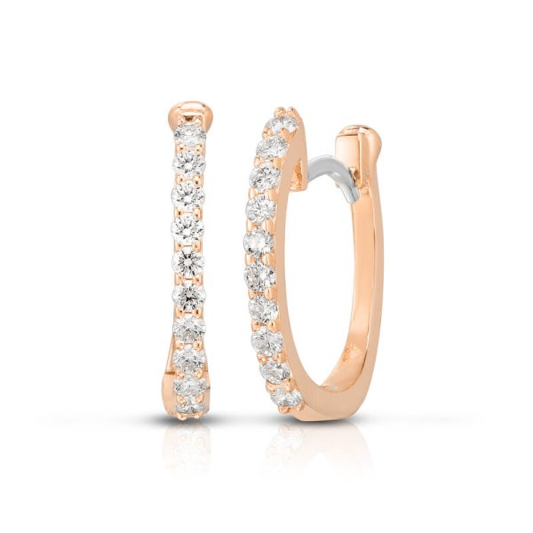 Diamond Baby Hoop Earrings
