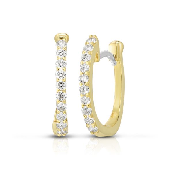 Baby Diamond Hoop Earrings