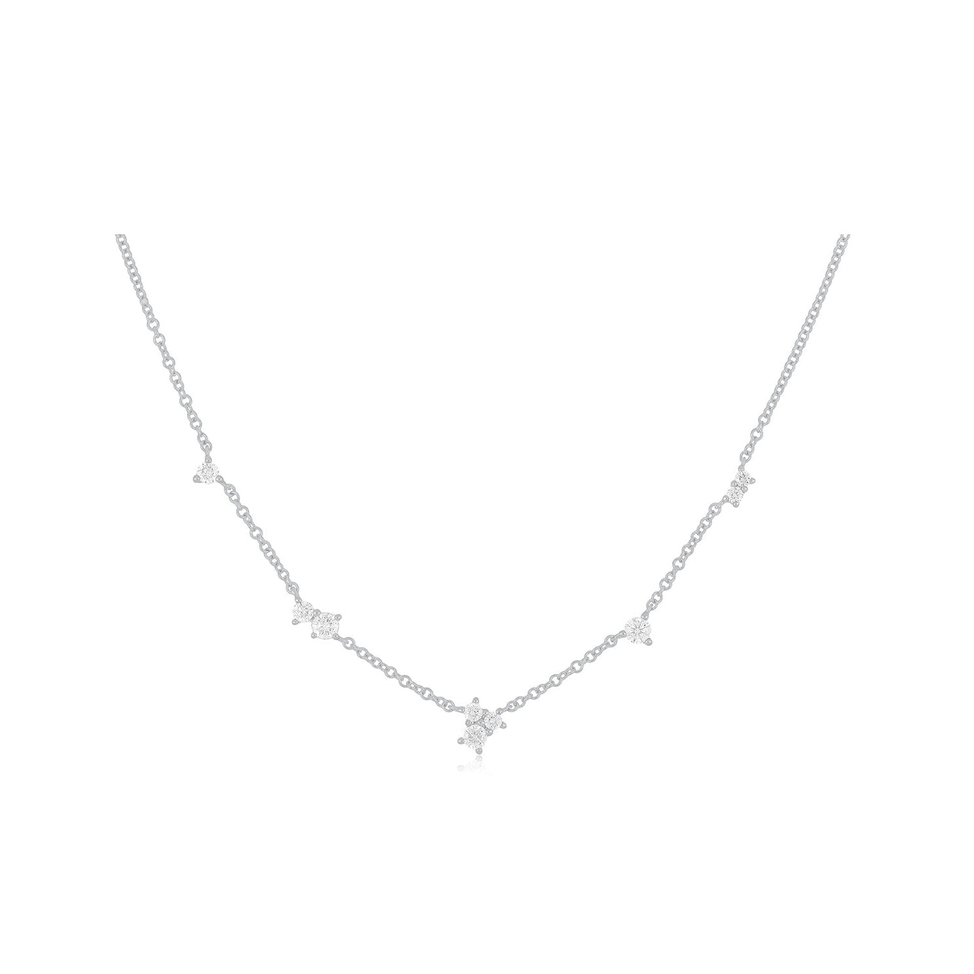 Multi Diamond Chain Necklace