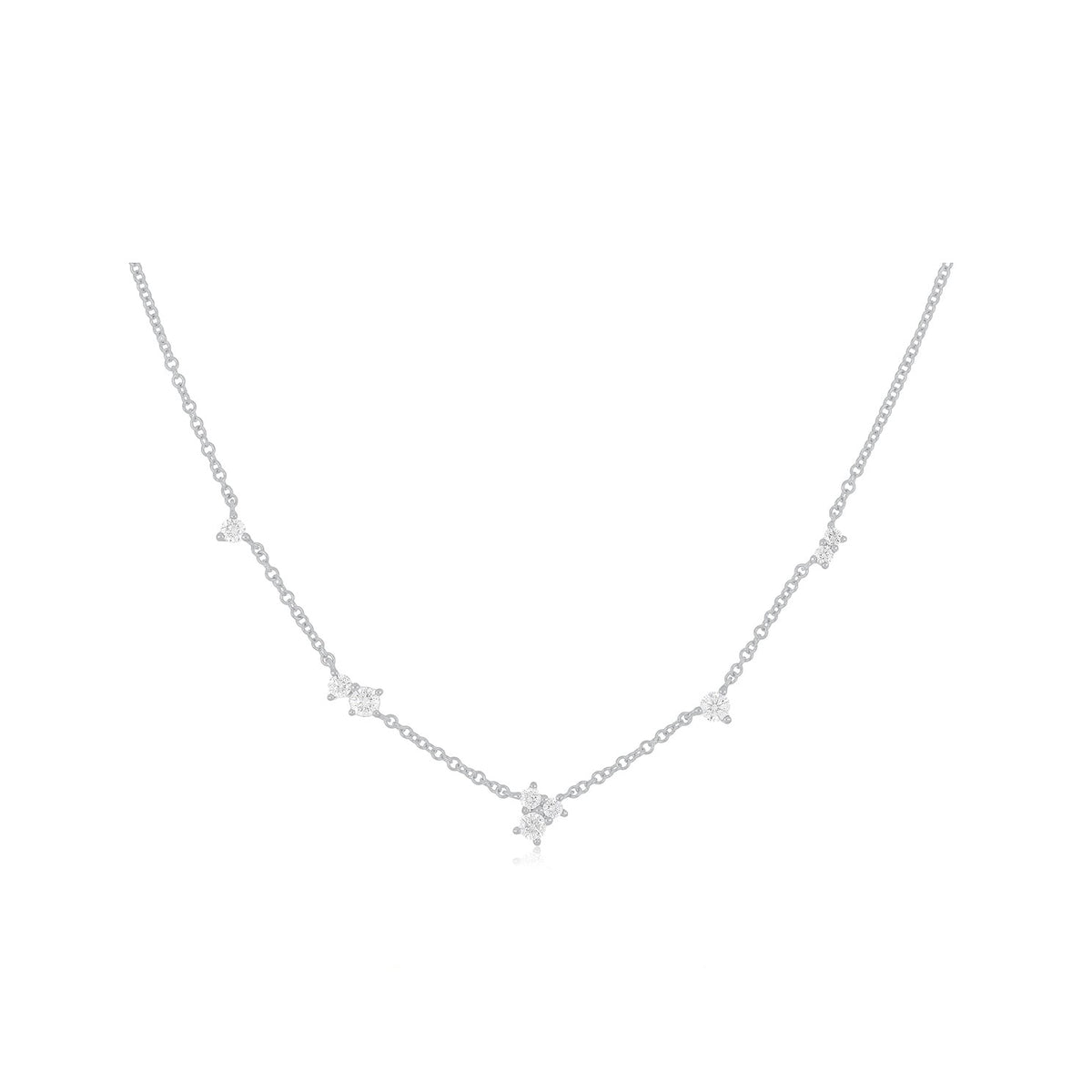 Multi Diamond Chain Necklace