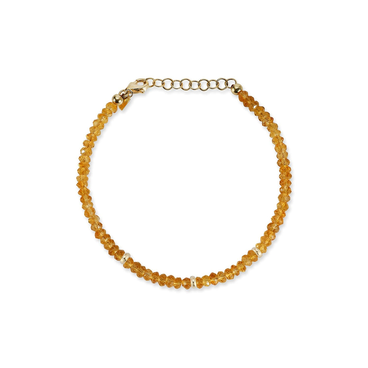 Citrine Bead Bracelet