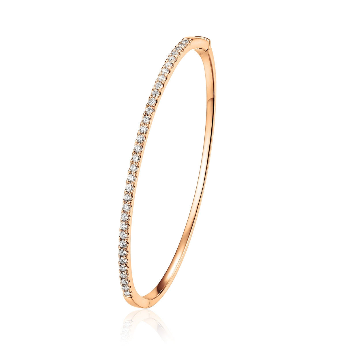 Round Diamond Bangle