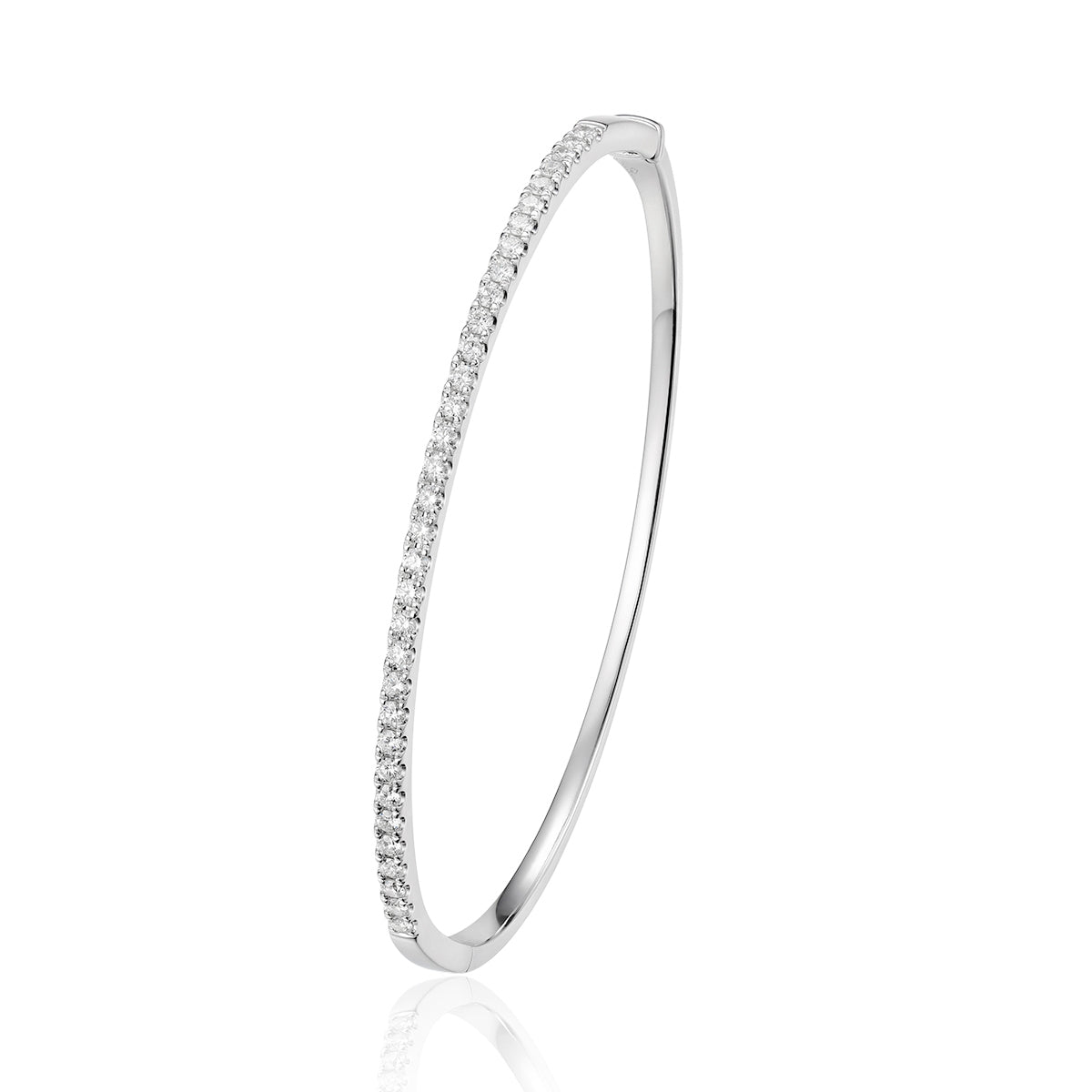 Round Diamond Bangle