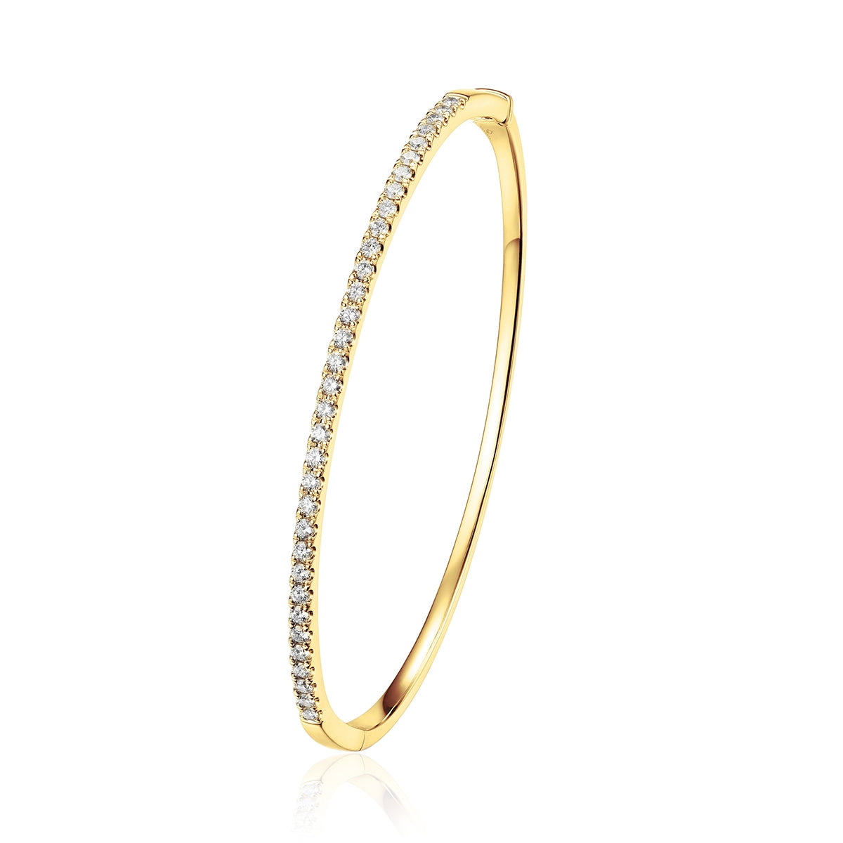 Round Diamond Bangle