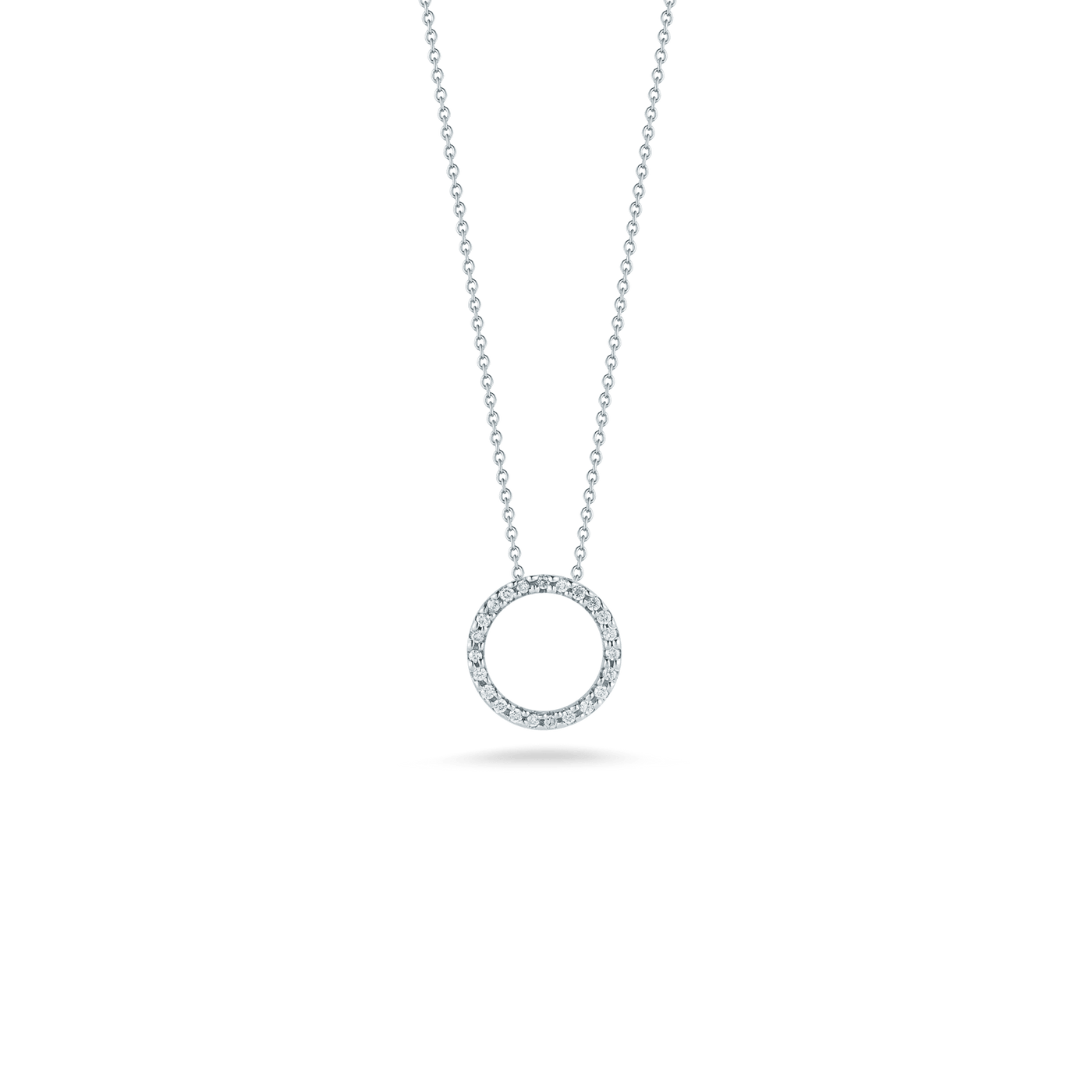 Small Diamond Circle Pendant