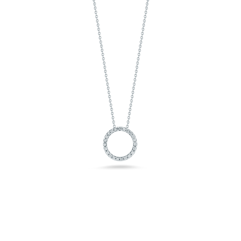 Small Diamond Circle Pendant