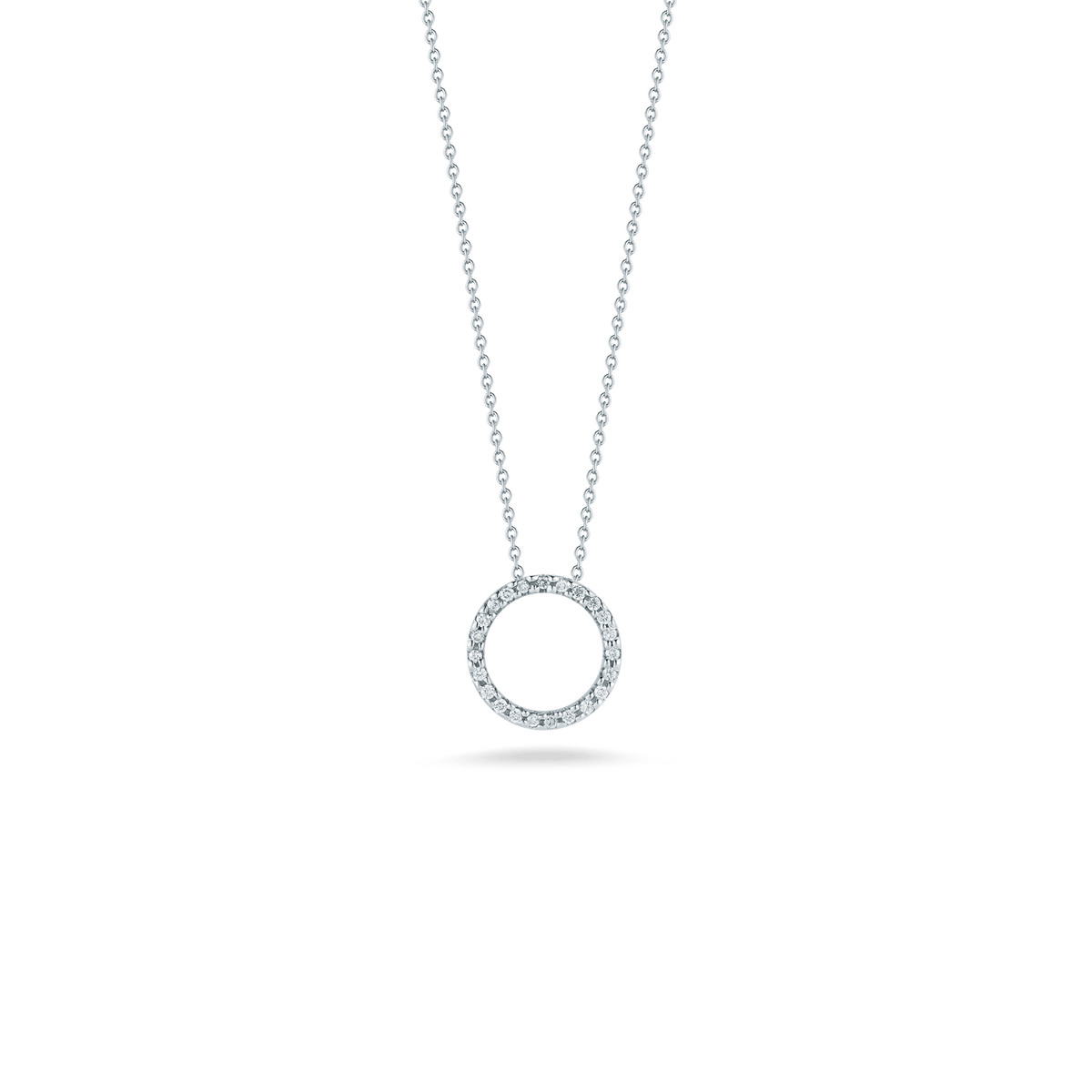 Small Diamond Circle Pendant