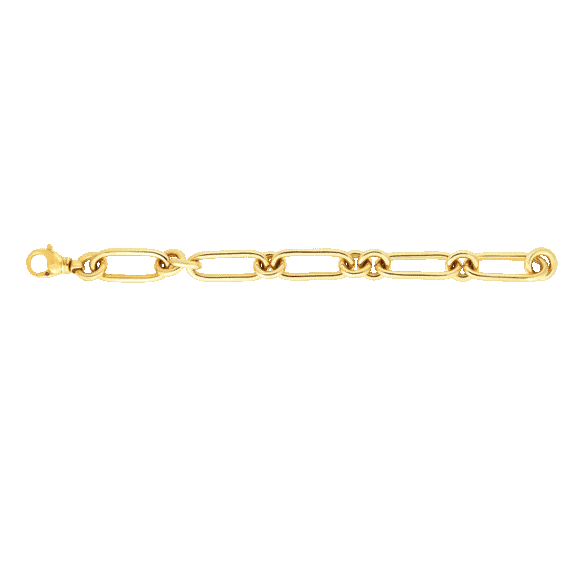 Oval & Round Link Bracelet