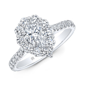 Pear & Round Brilliant Diamond Ring | 1.80tw