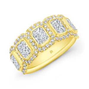 Radiant & Round Brilliant Cut Diamond Band | 2.64tw