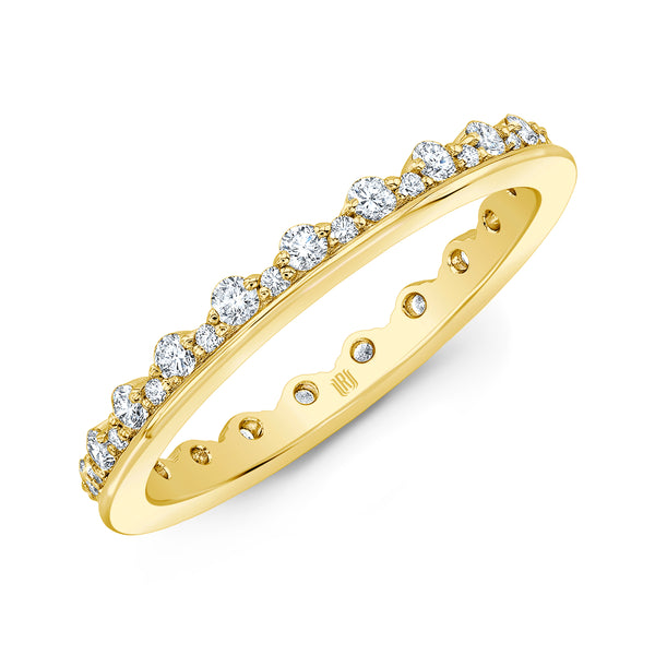 Offset Diamond Shadow Band | .56tw