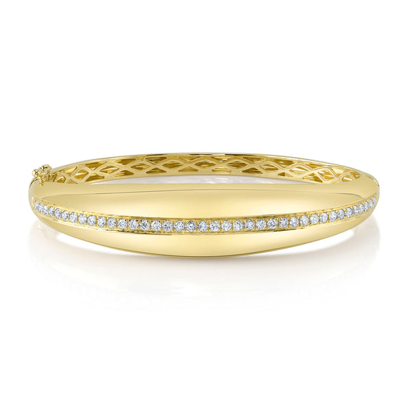 Tapered Diamond Bangle