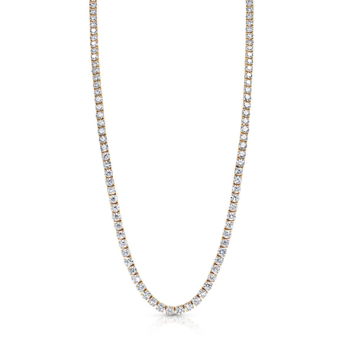 Round Brilliant Diamond Necklace | 21.46tw