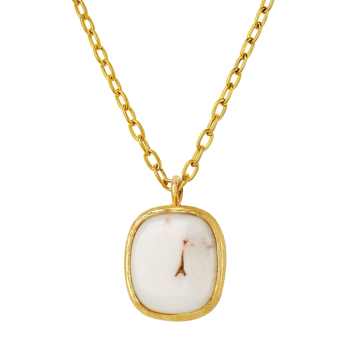 Coral Eiffel Tower Necklace