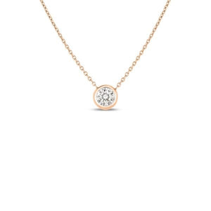 Bezel Set Diamond Solitaire Pendant