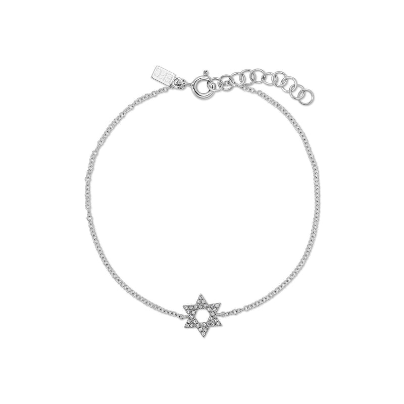 Diamond Star of David Bracelet | 0.07tw