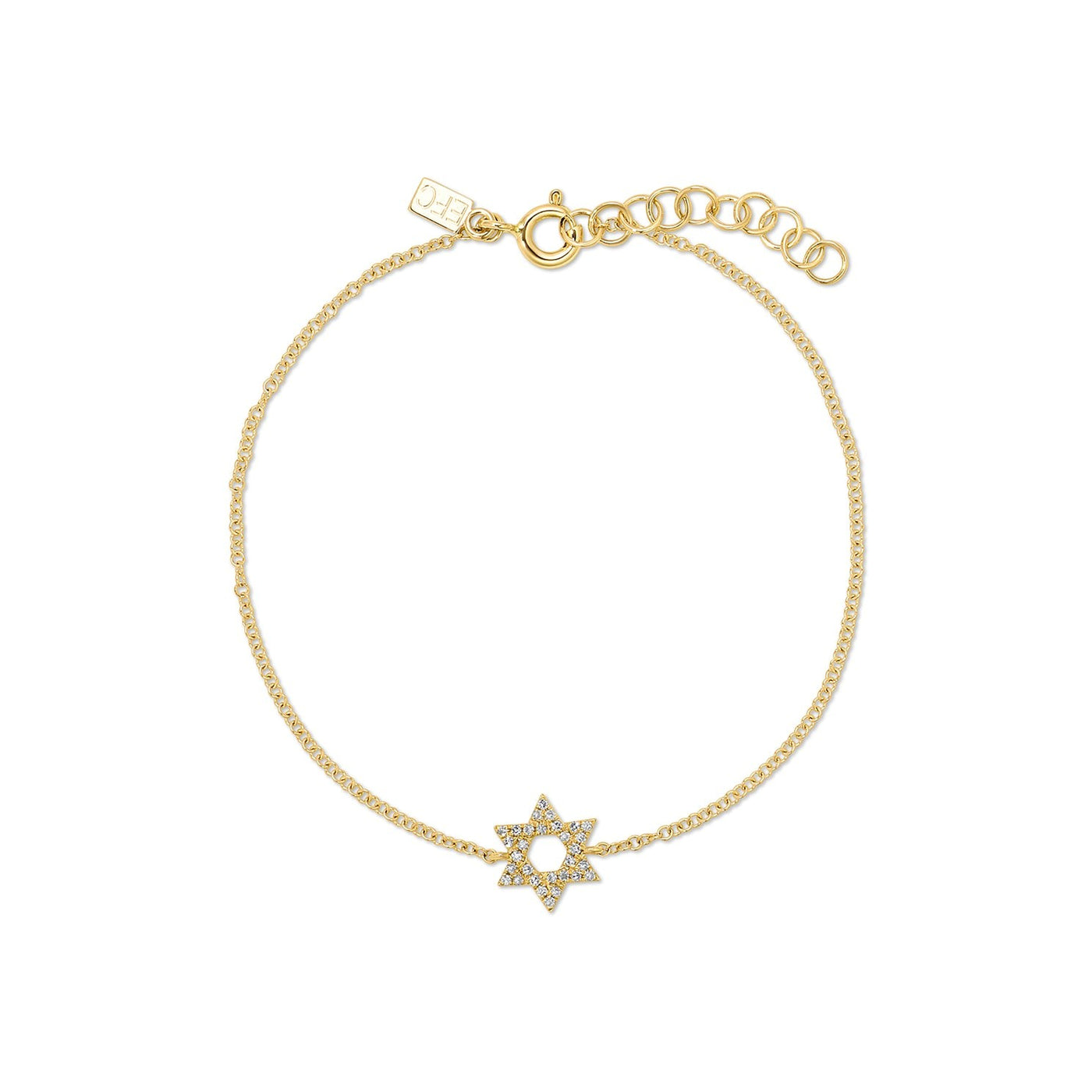 Diamond Star of David Bracelet | 0.07tw