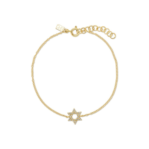Diamond Star of David Bracelet | 0.07tw