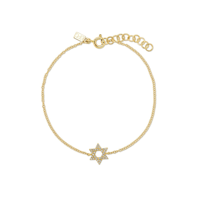 Diamond Star of David Bracelet | 0.07tw