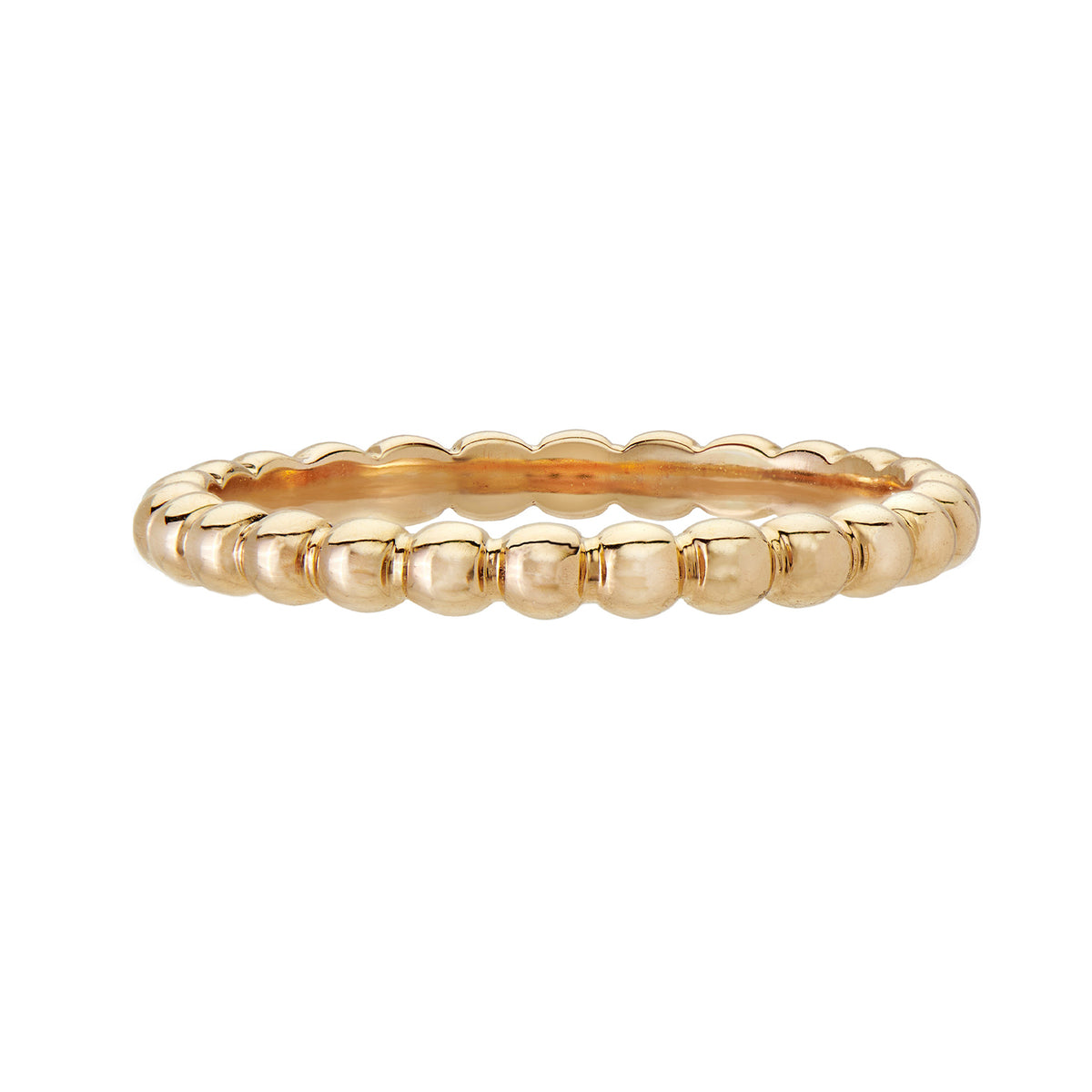 2.5mm Yellow Gold Bead Band