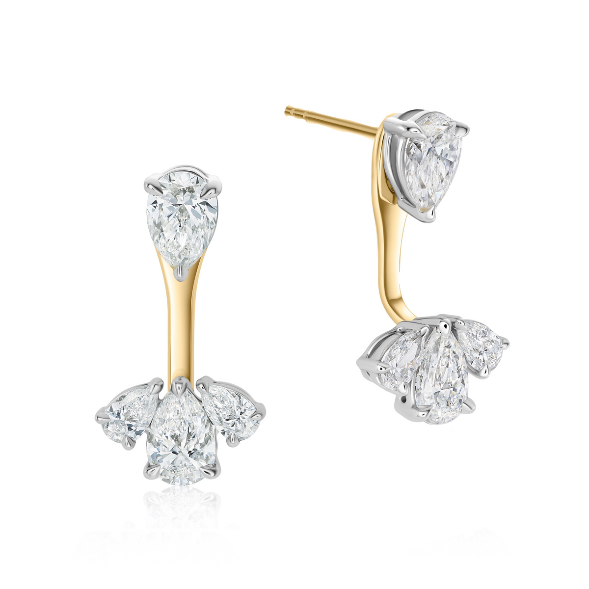 Pear Shape Diamond Stud Earrings | 1.56tw