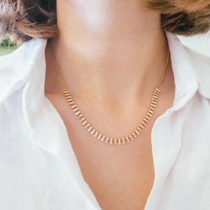 Zeena White Diamond Necklace