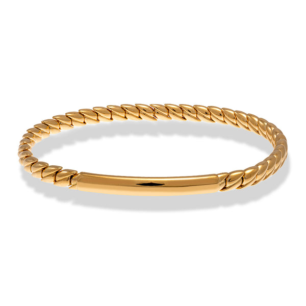ID Plate Stretch Bracelet