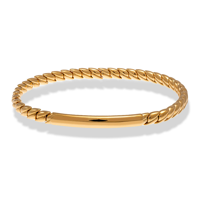 ID Plate Stretch Bracelet