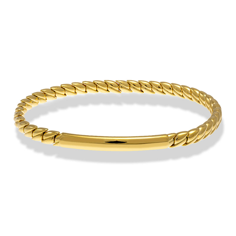 ID Plate Stretch Bracelet