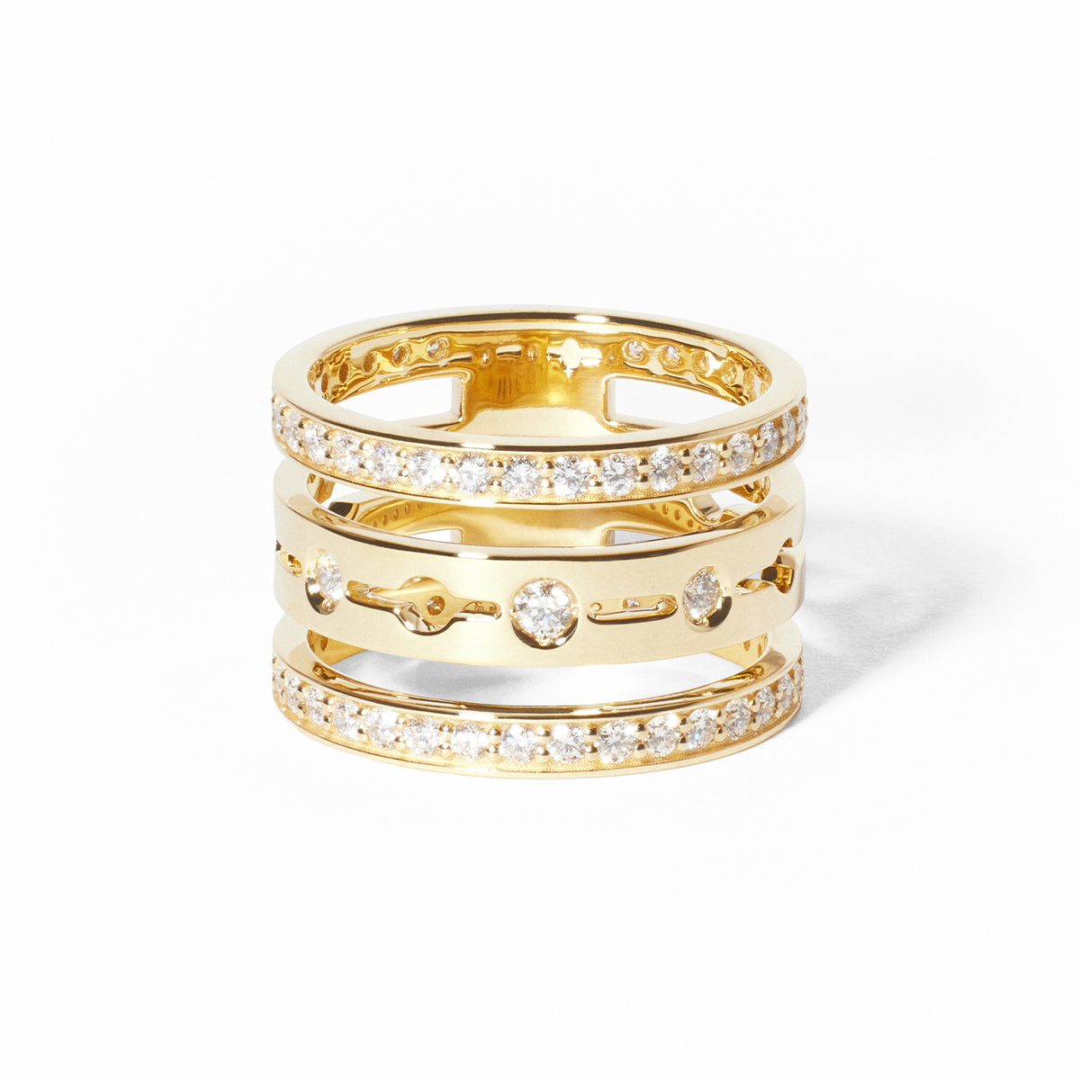 Three Row Diamond Band | 1.10tw