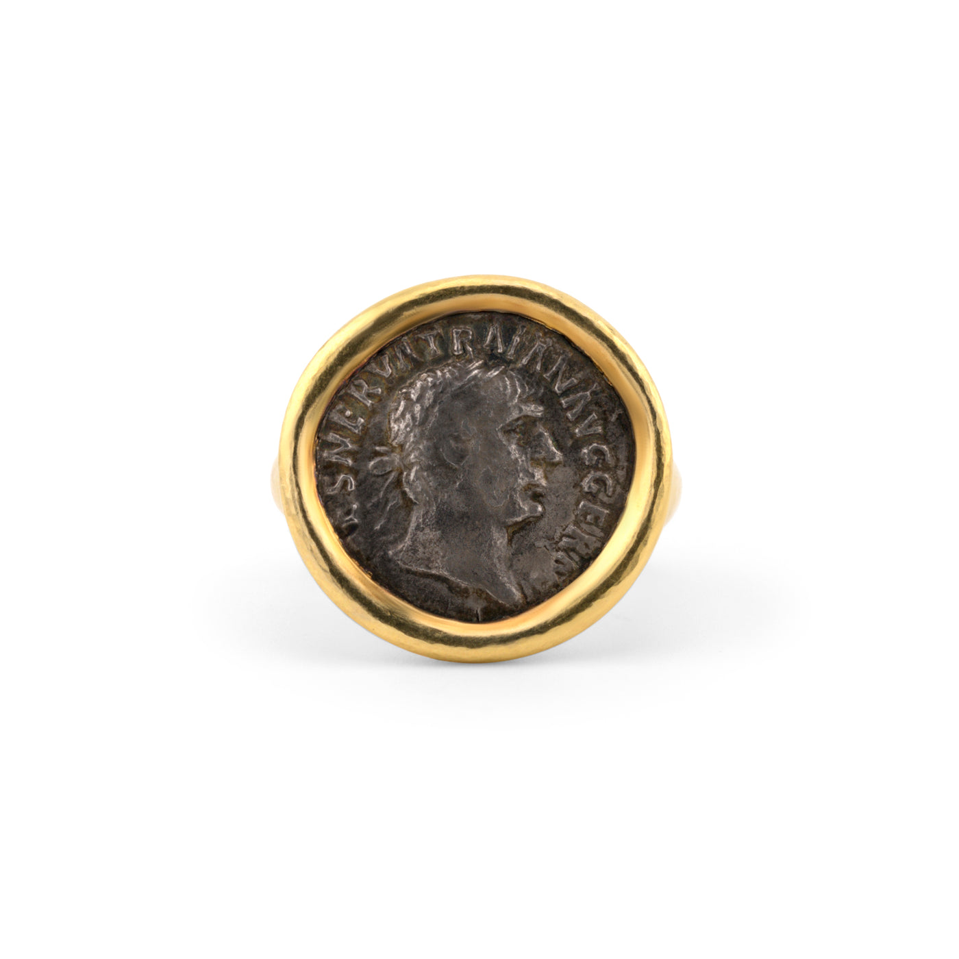 Ancient Roman Silver Coin Ring
