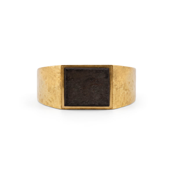 Obsidian Signet Ring