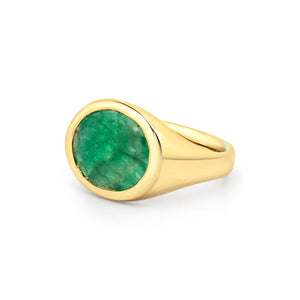 Emerald Signet Ring