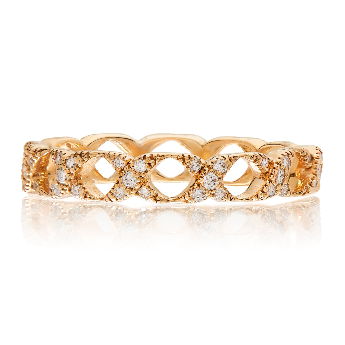 Diamond Open Oval Band | .16tw
