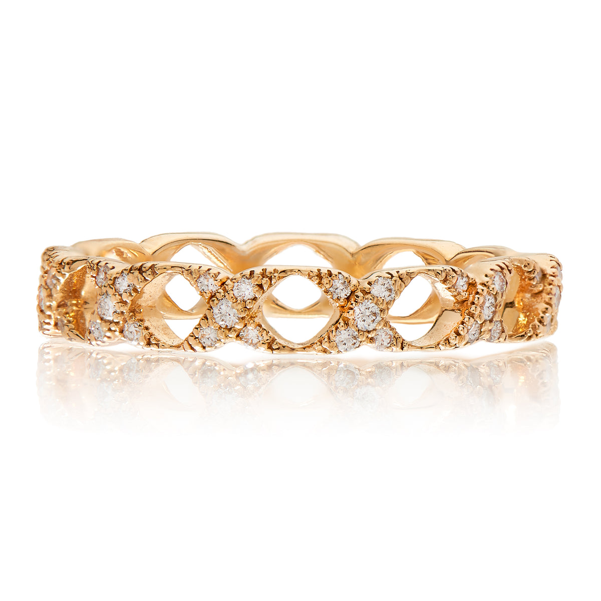 Diamond Open Oval Band | .16tw