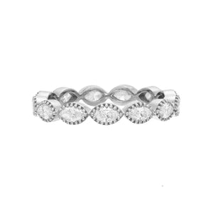 East West Bezel Set Marquise Diamond Band | 1.09tw