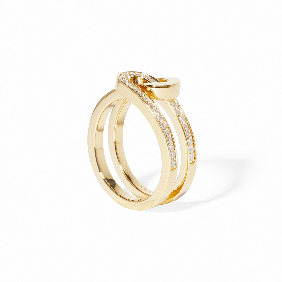 Small Maillon Diamond Ring | 0.23tw