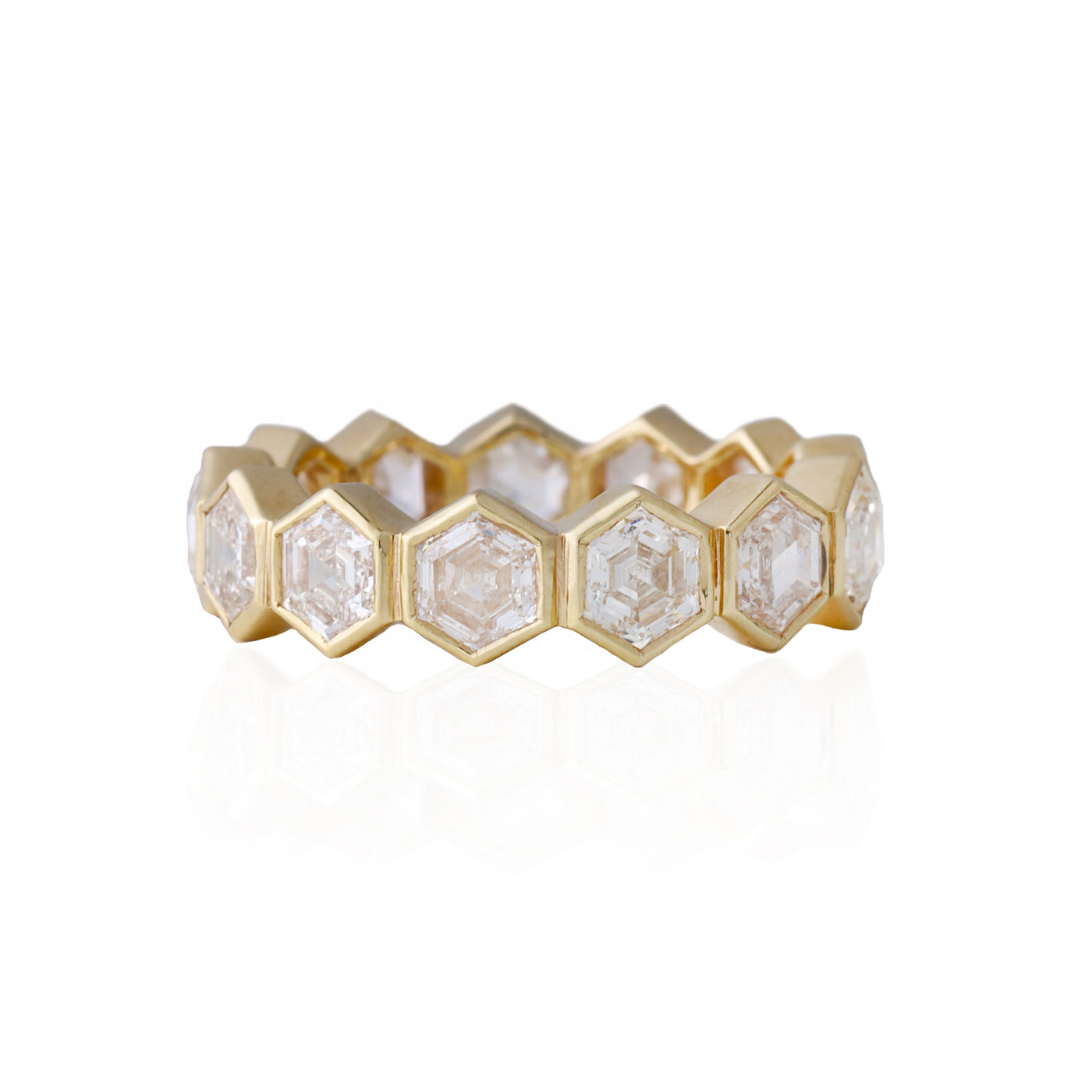 Hexagon Diamond Band