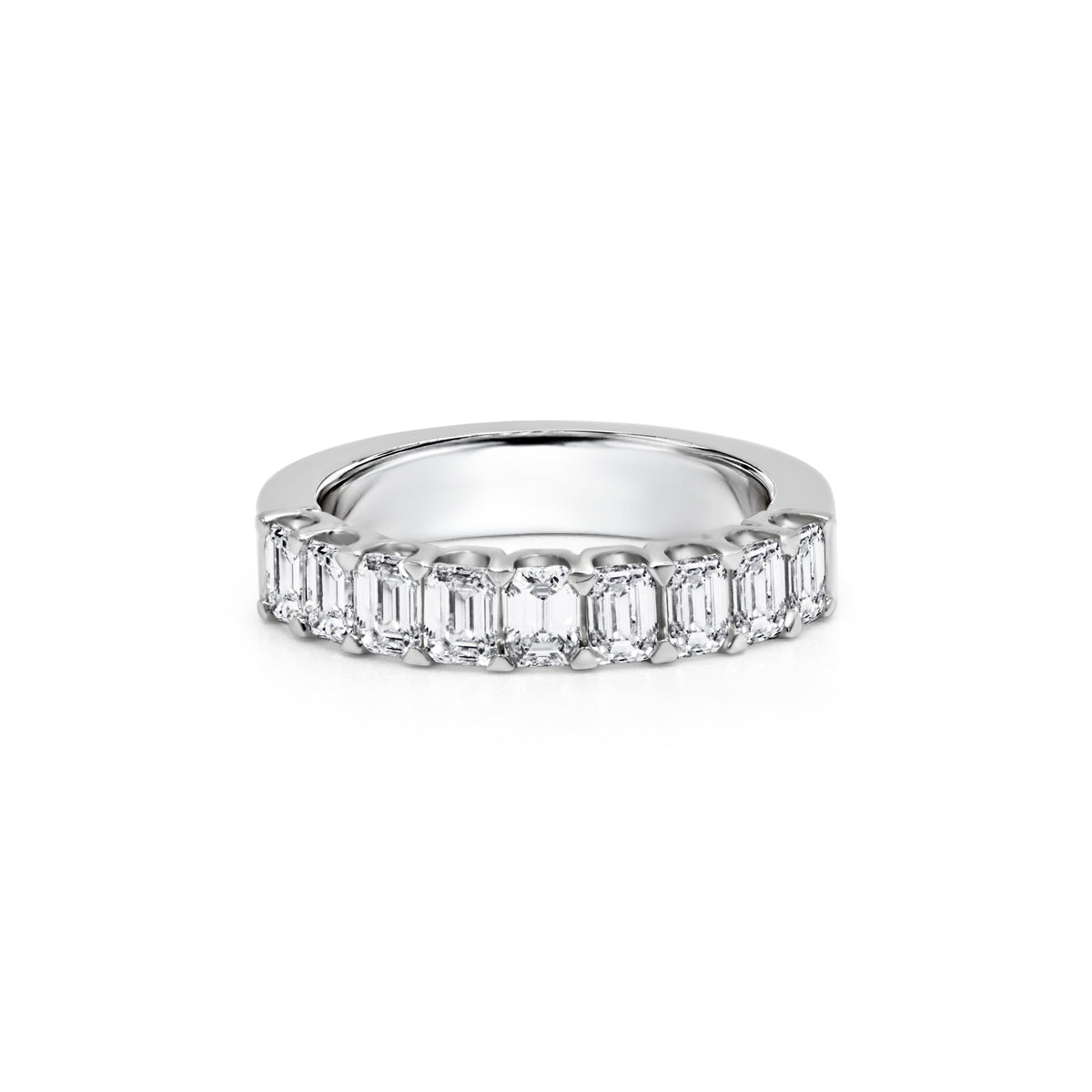Emerald Cut Diamond 1/2 Band | 1.66tw