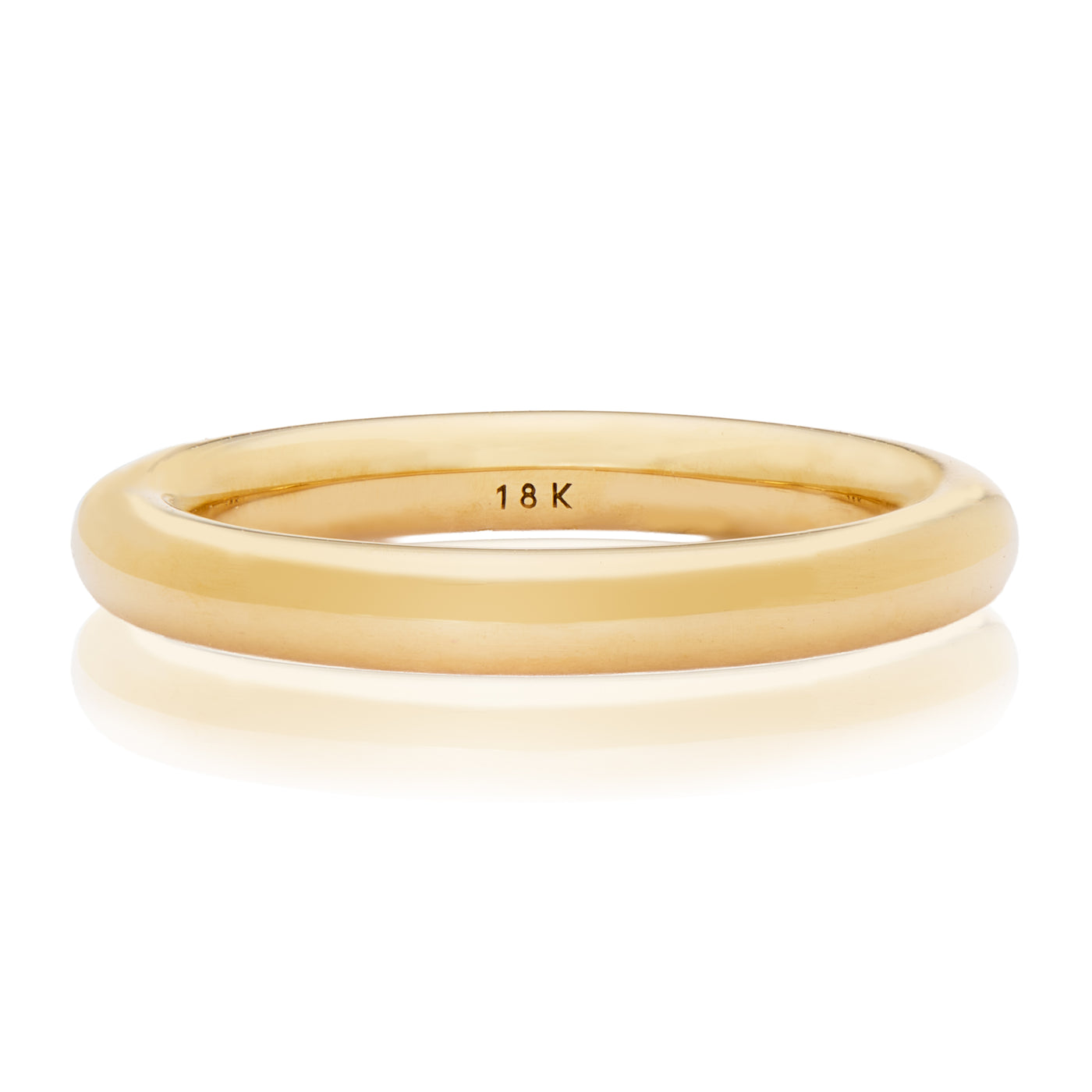 3.1mm Yellow Gold Round Band
