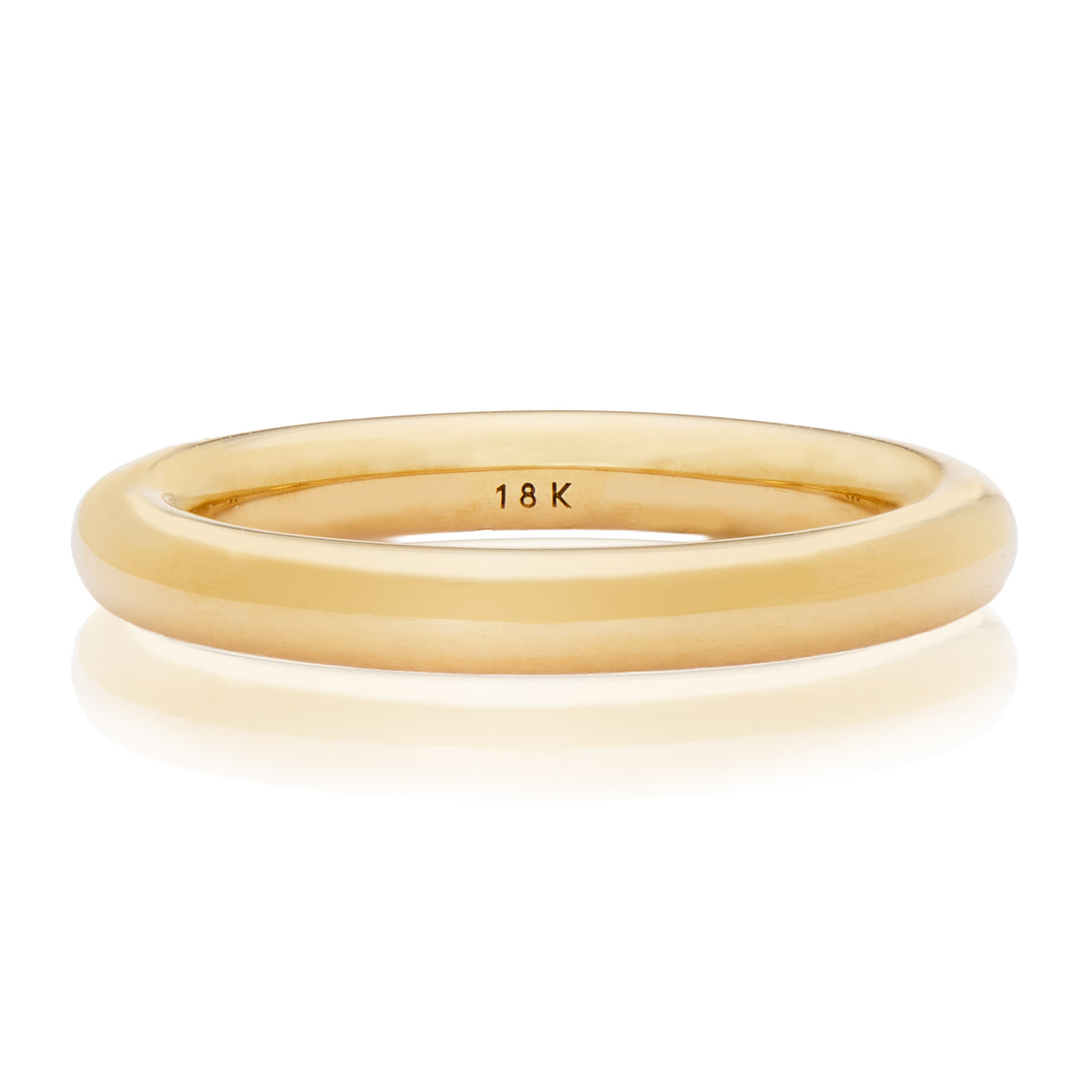 3.1mm Yellow Gold Round Band
