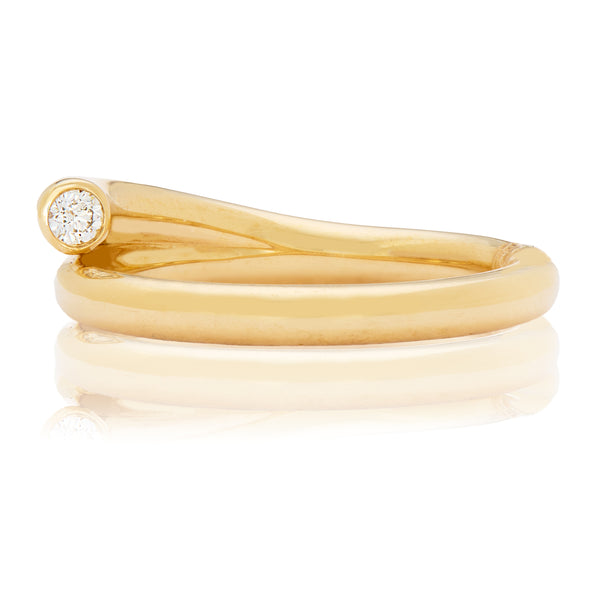 Round Diamond Bypass Ring | .06ct
