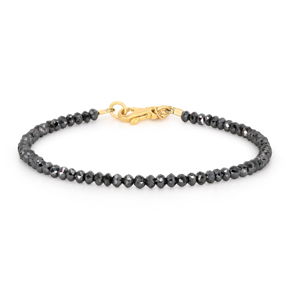 Black Diamond Bead Bracelet