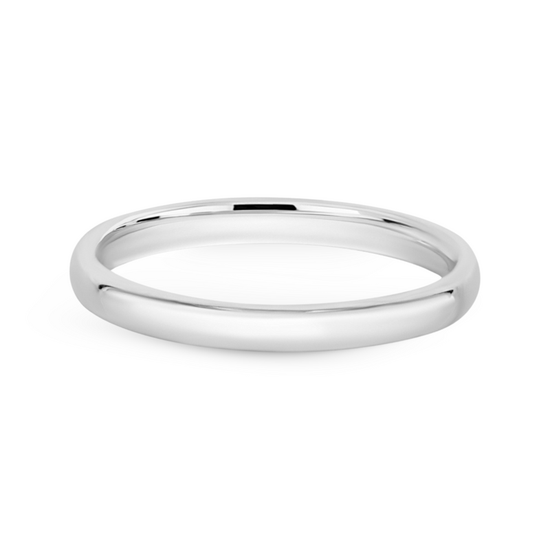 Men’s 18K White Gold Band