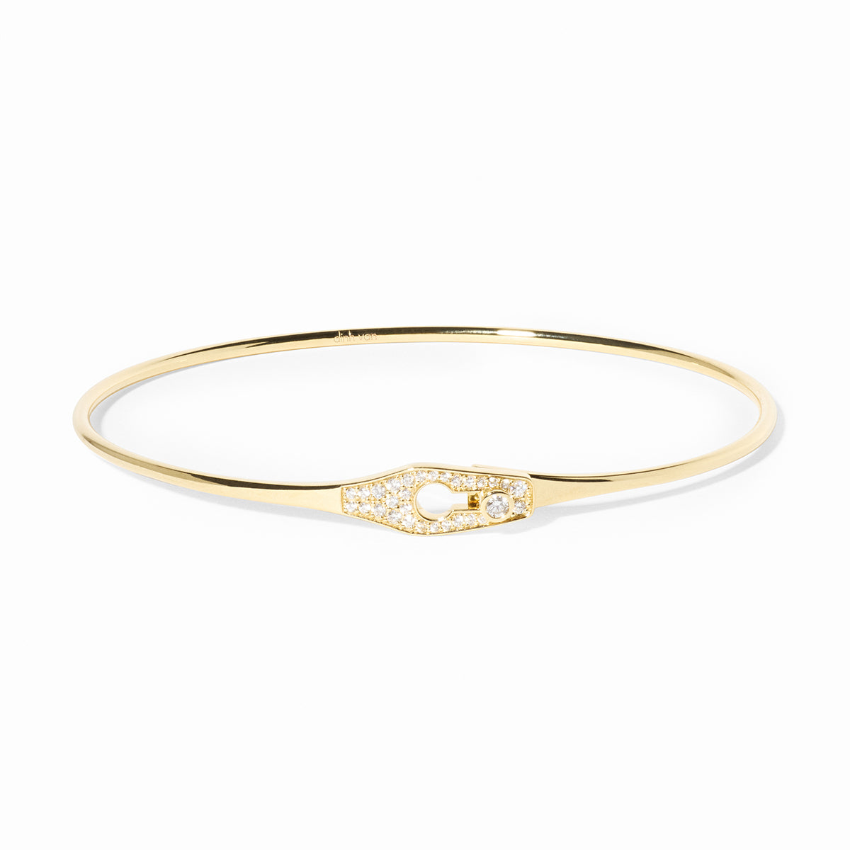 Serrure Thin Diamond Pavé Bangle | 0.19tw