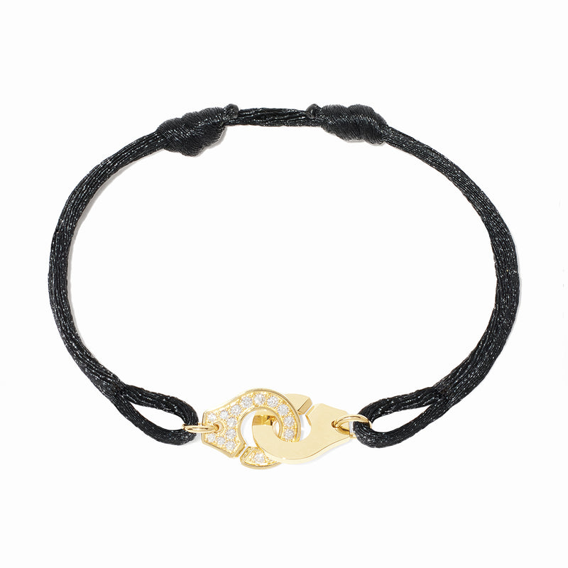 Small Menottes Diamond Pavé Cord Bracelet | 0.18tw