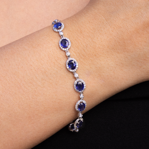 Sapphire and Diamond Bracelet