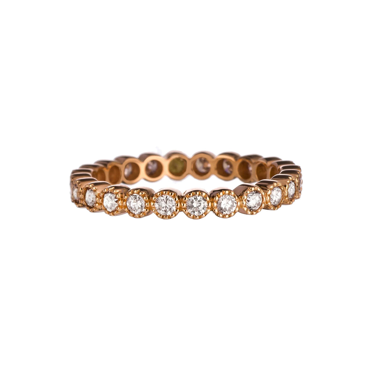 Beaded Bezel Diamond Band | .70tw